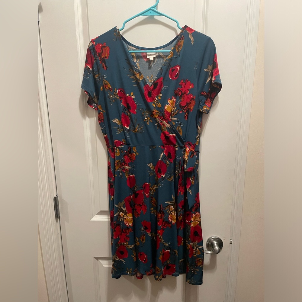 Floral Wrap Dress